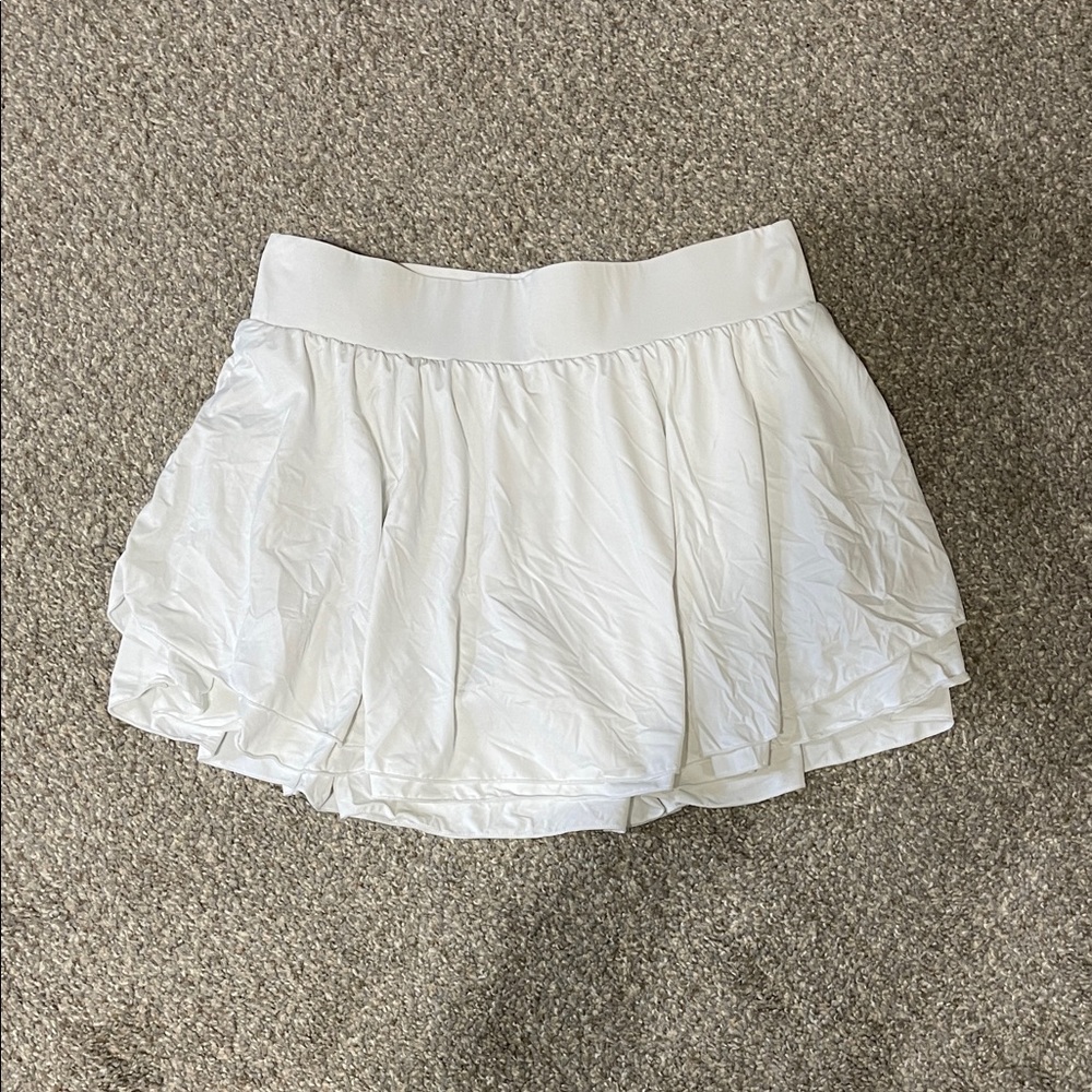 White Layered Skort